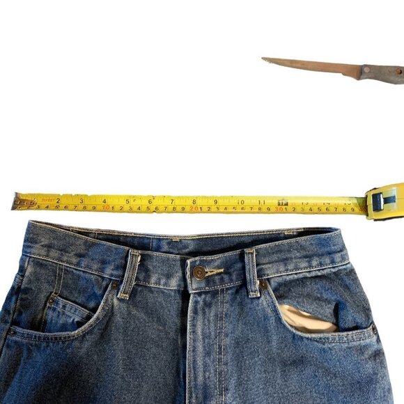 Vintage Orange Tab Levis Jeans Blue - Picture 13 of 14